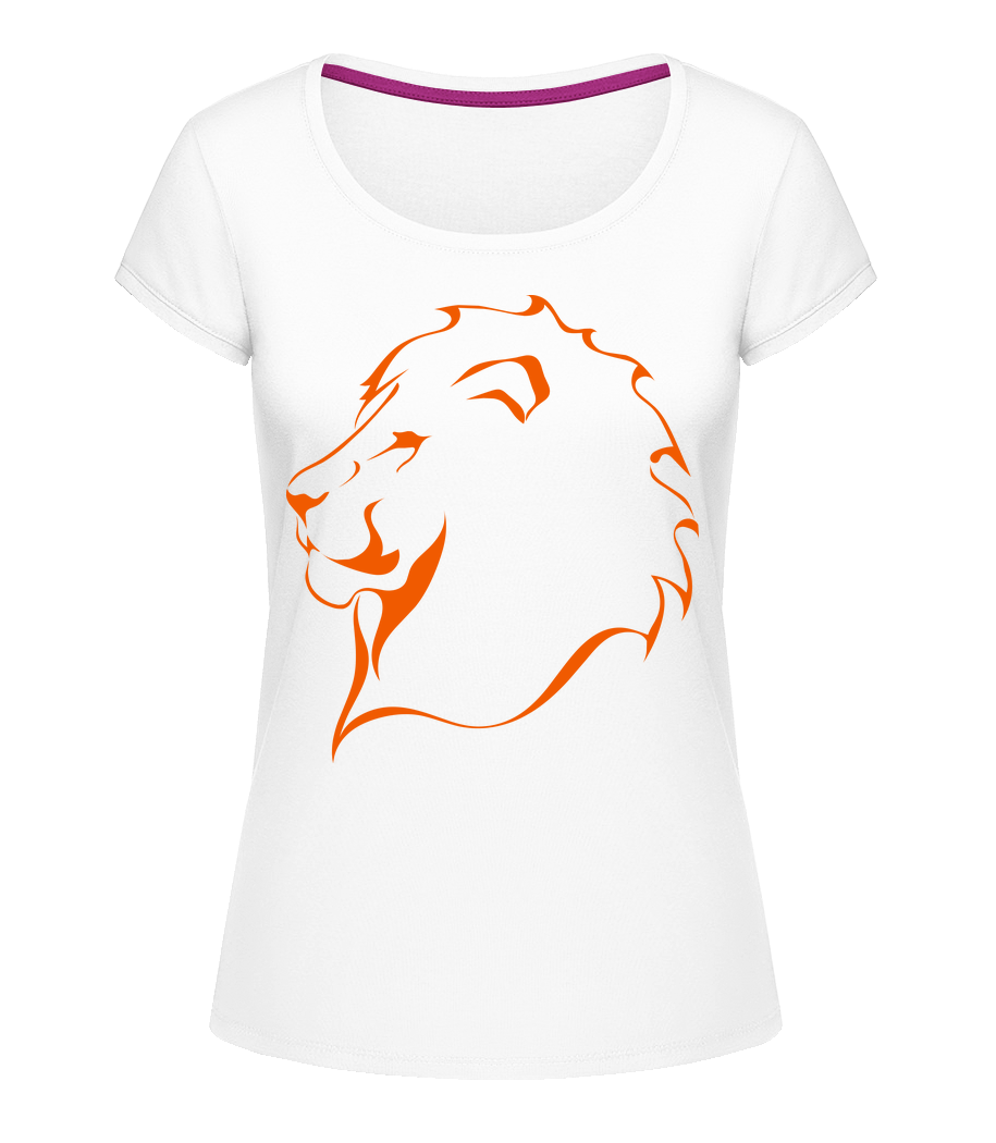 Lion · T-shirt col en U Femme