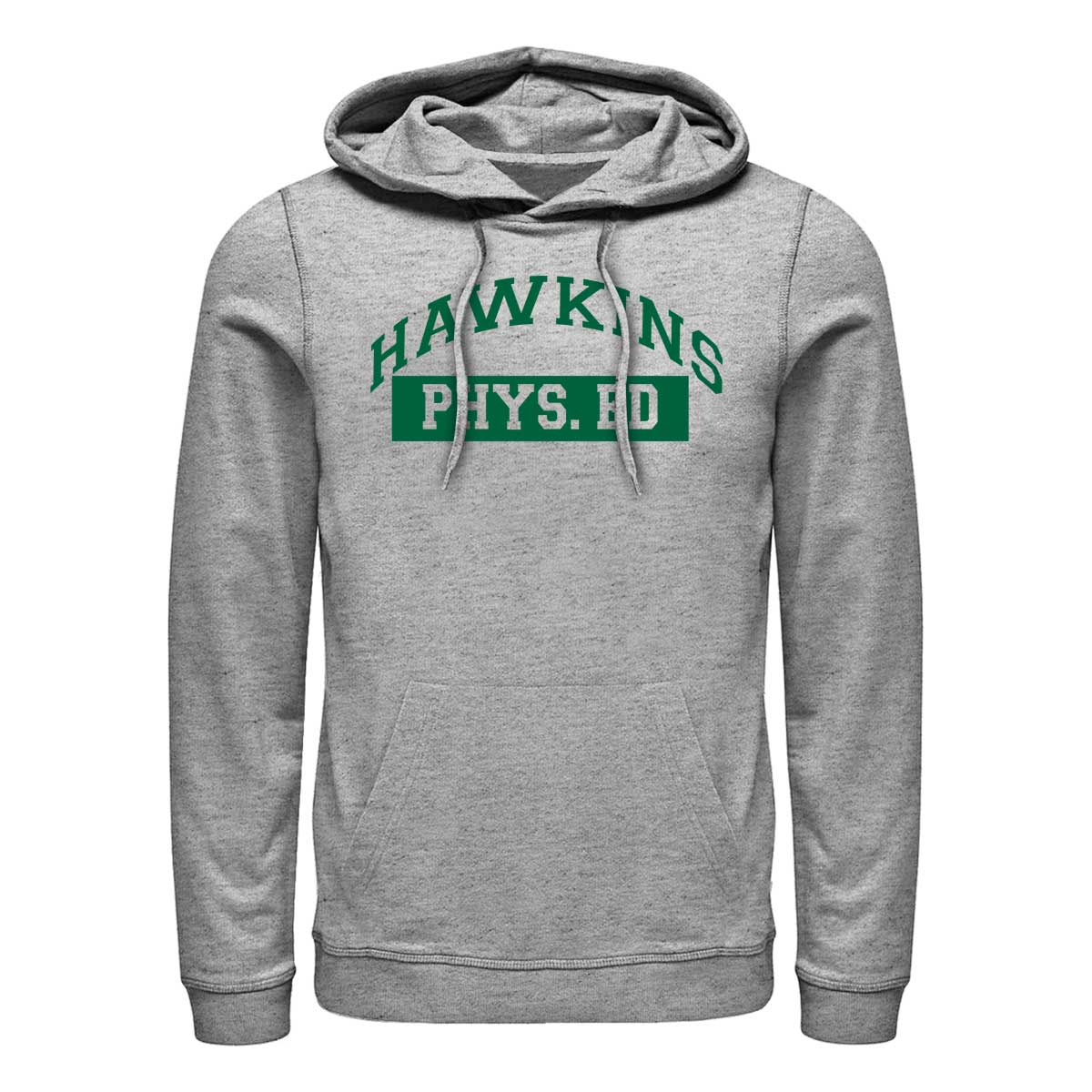 Aperçu: Netflix - Stranger Things - Hawkins Phys Ed - Unisex Sweat à capuche - Gris chiné - Devant