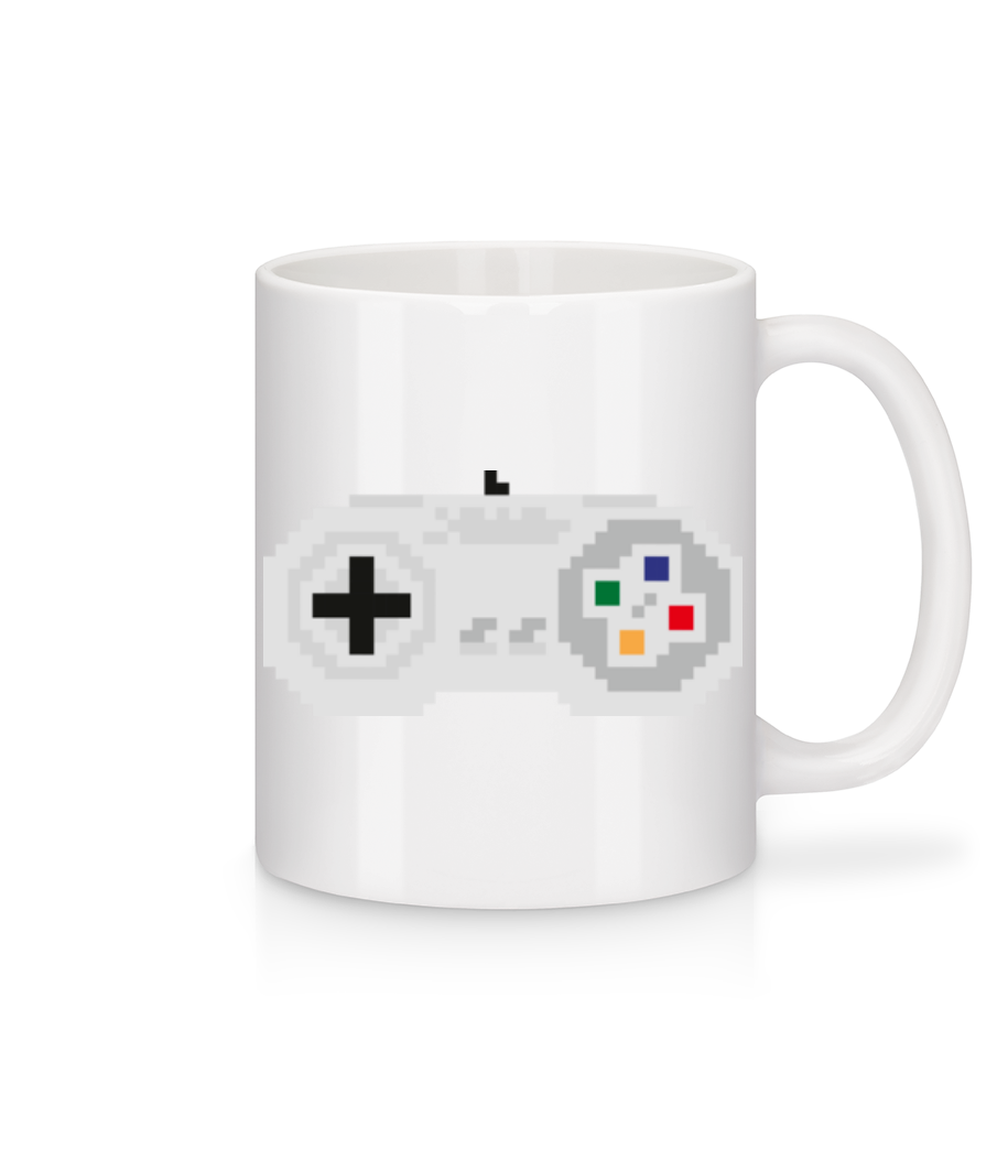 Contrôleur De Consoles Oldschool · Mug en céramique blanc