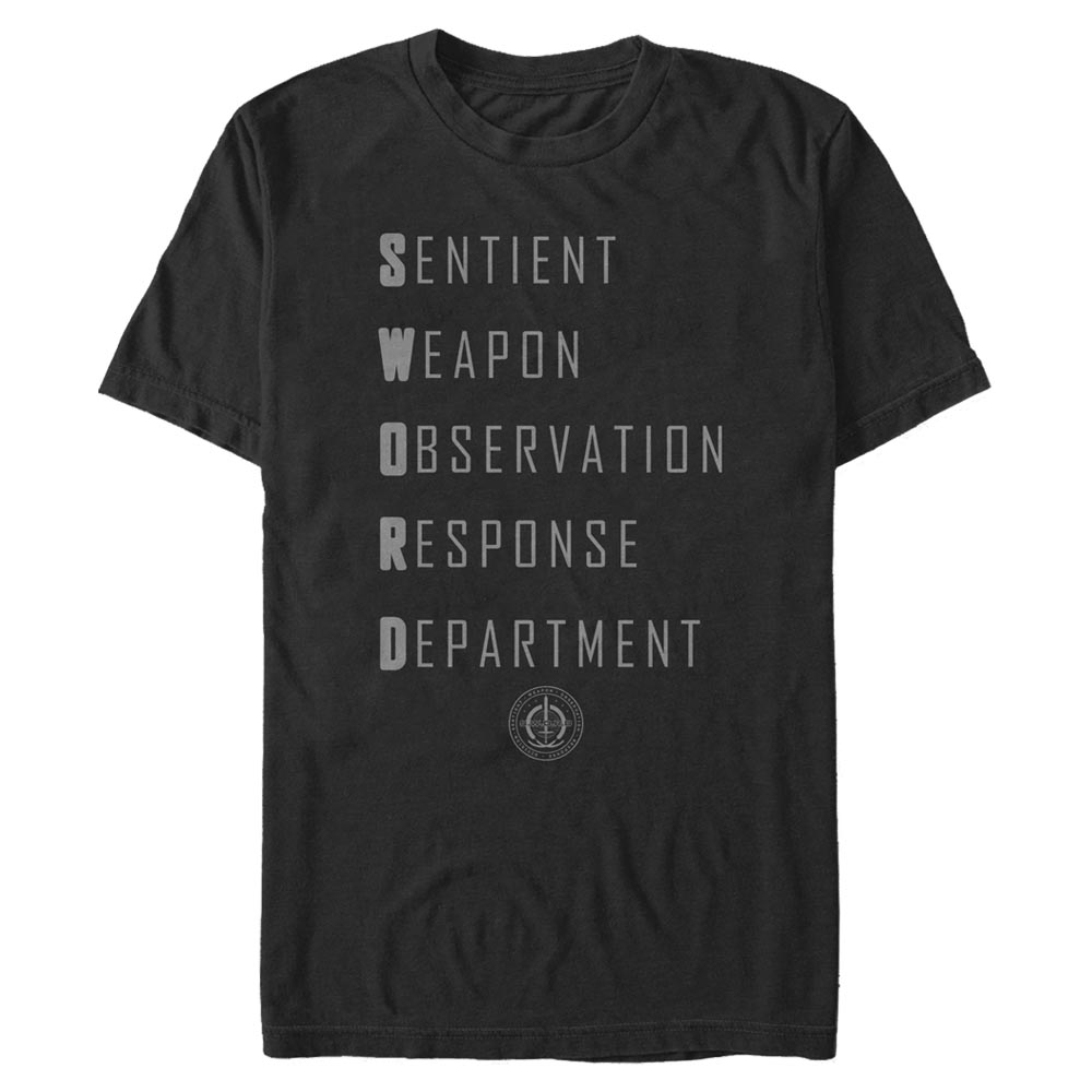 Aperçu: Marvel - WandaVision - Texte Sword Acronym - Homme T-shirt - Noir - Devant