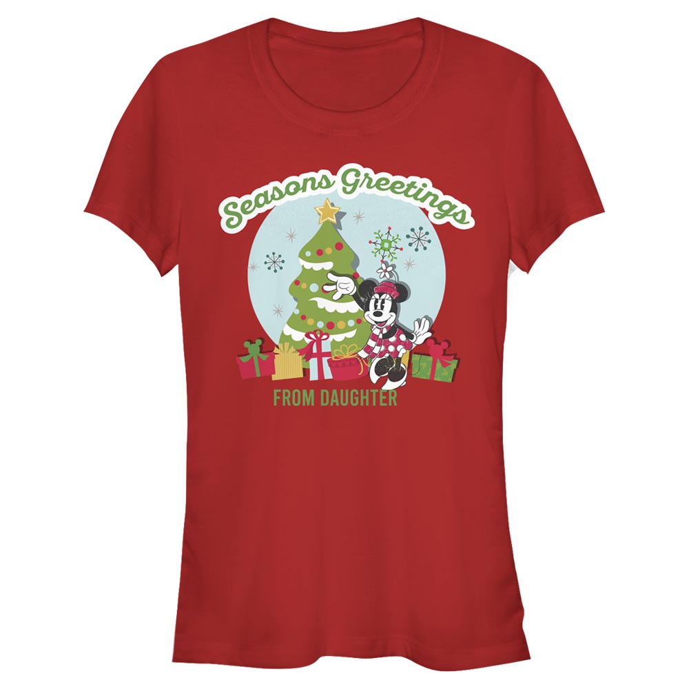 Disney Classics - Mickey Mouse - Minnie Mouse Greetings From Daughter - Femme T-shirt