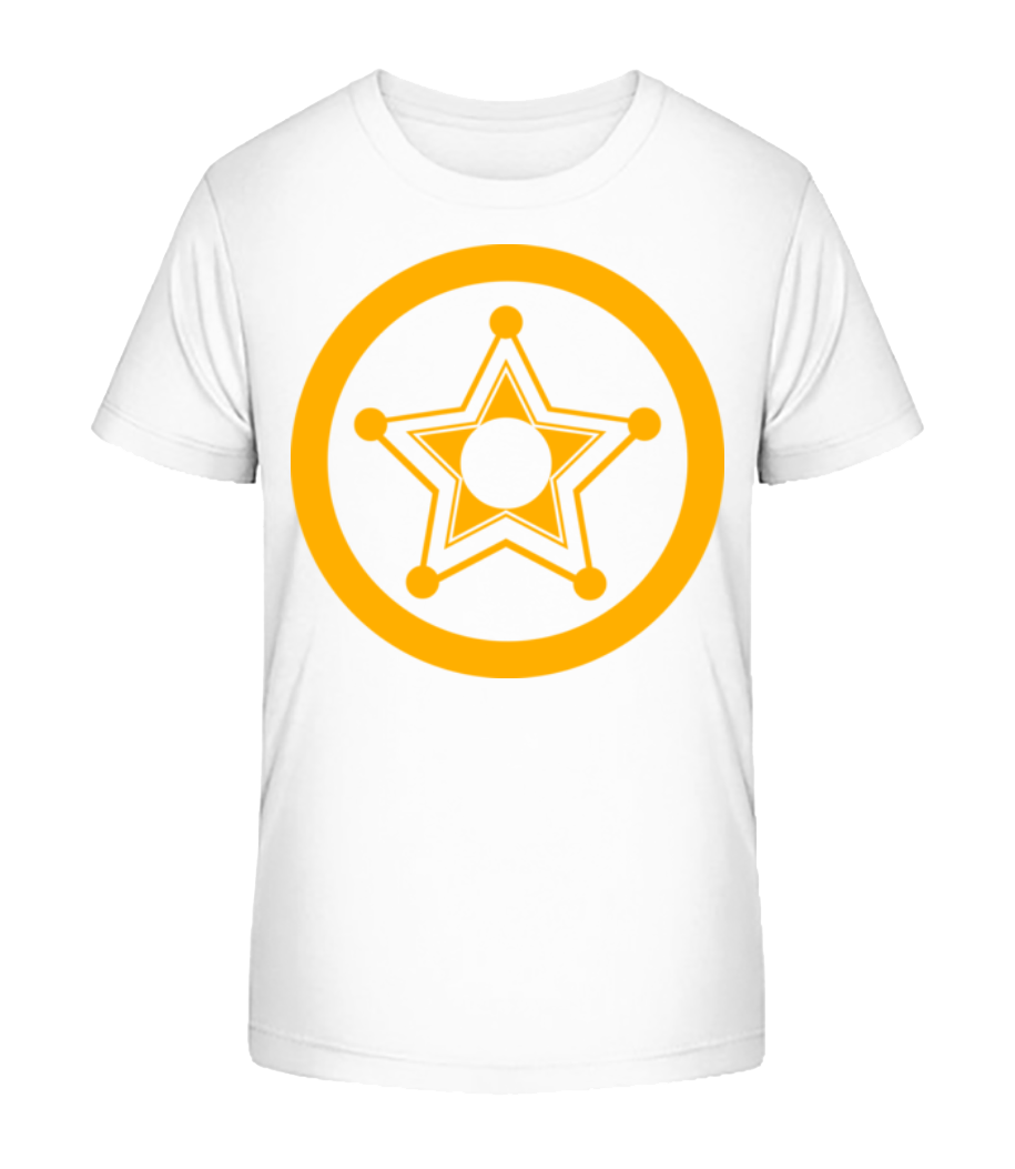 Aperçu: Star Icon Yellow - T-shirt bio Enfant Stanley Stella 2.0 - Blanc - Devant