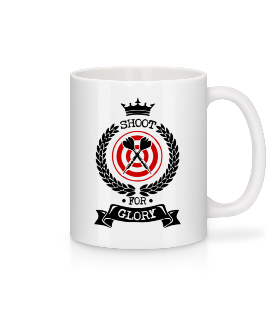 Darts Shoot For Glory · Mug en céramique blanc