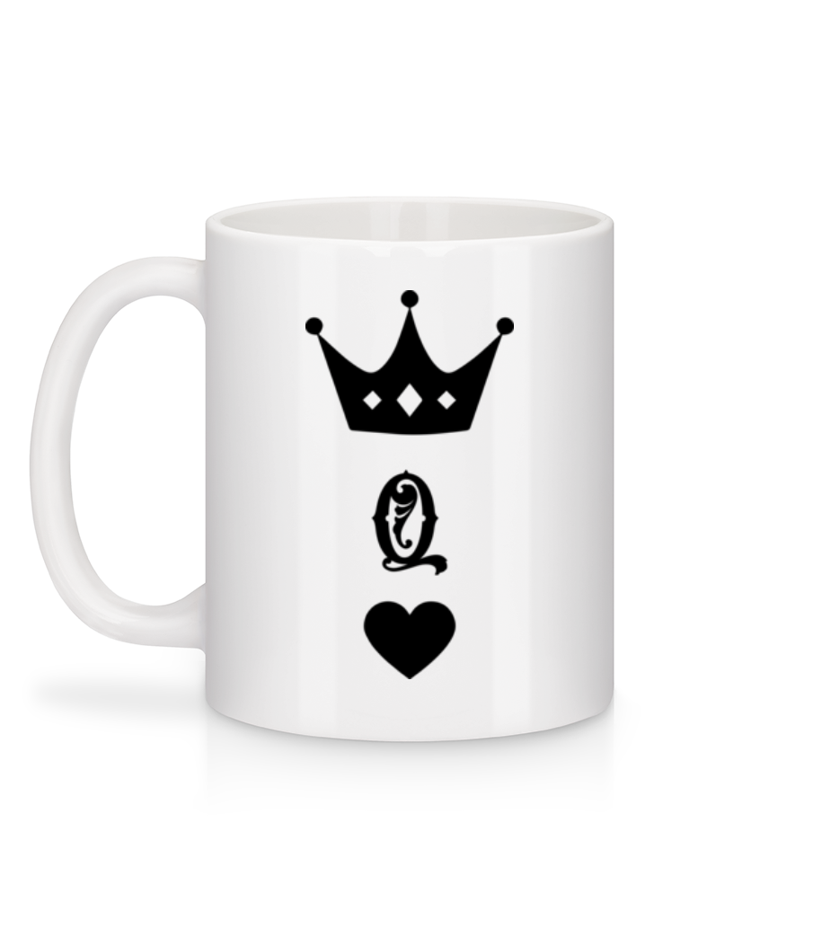 Aperçu: Dame Couronne - Mug en céramique blanc - Blanc - Derrière