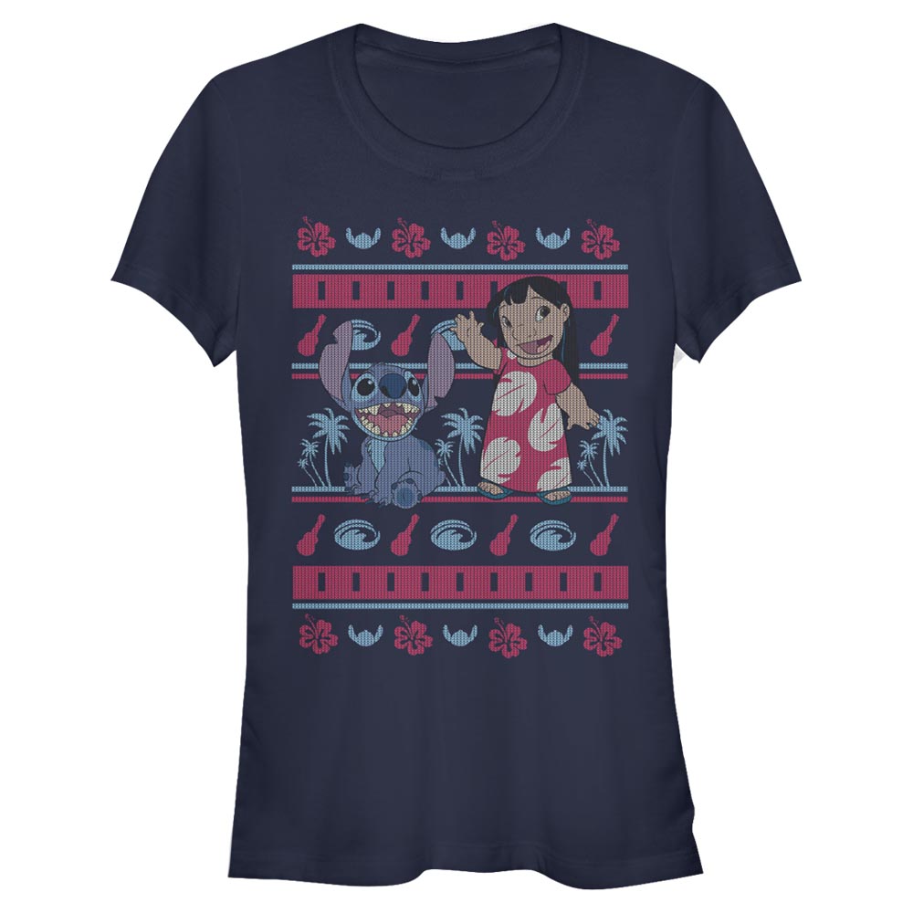 Disney - Lilo & Stitch - Lilo et Stitch Lilo Hawaiian Pattern - Christmas - Femme T-shirt