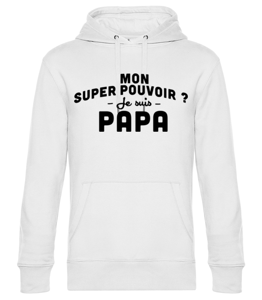 Super Pouvoir Papa · Sweat à capuche standard homme