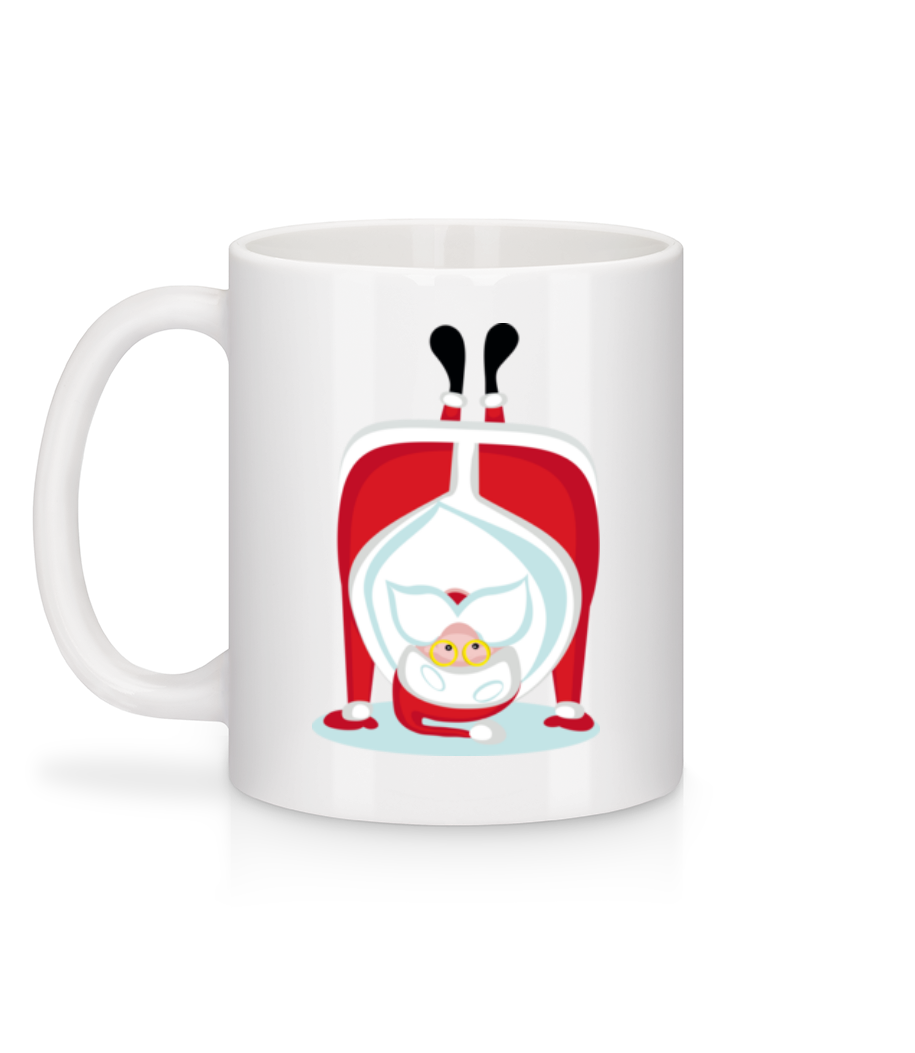 Aperçu: Poirier Père Noël - Mug en céramique blanc - Blanc - Derrière
