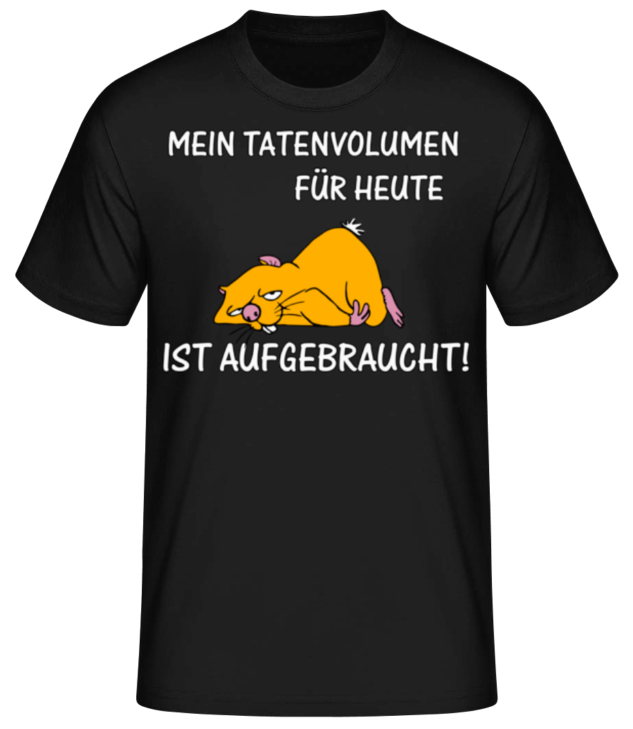 Tatenvolumen Aufgebraucht · Männer Basic T-Shirt