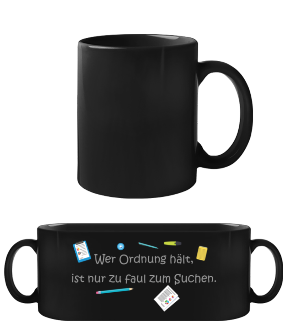 Zu Faul Zum Suchen · Schwarze Tasse