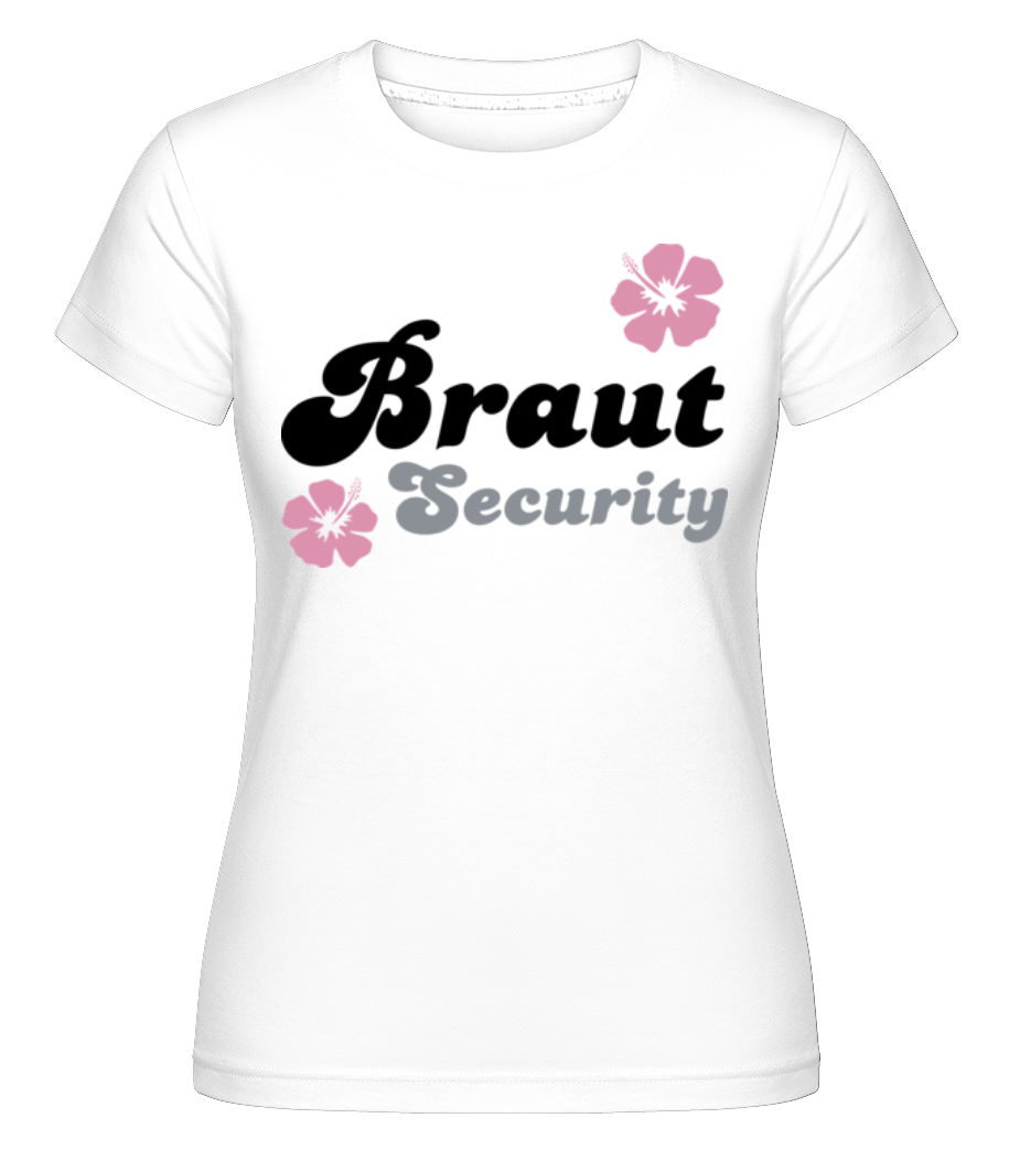JGA Braut Security Blumen · Shirtinator Frauen T-Shirt