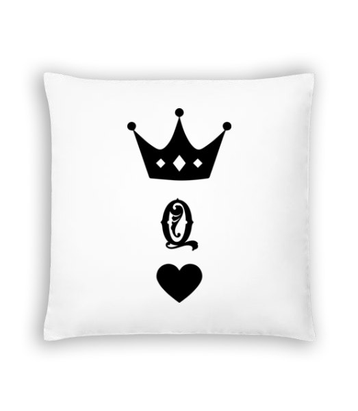 Aperçu: Dame Couronne - Coussin - Blanc - Devant