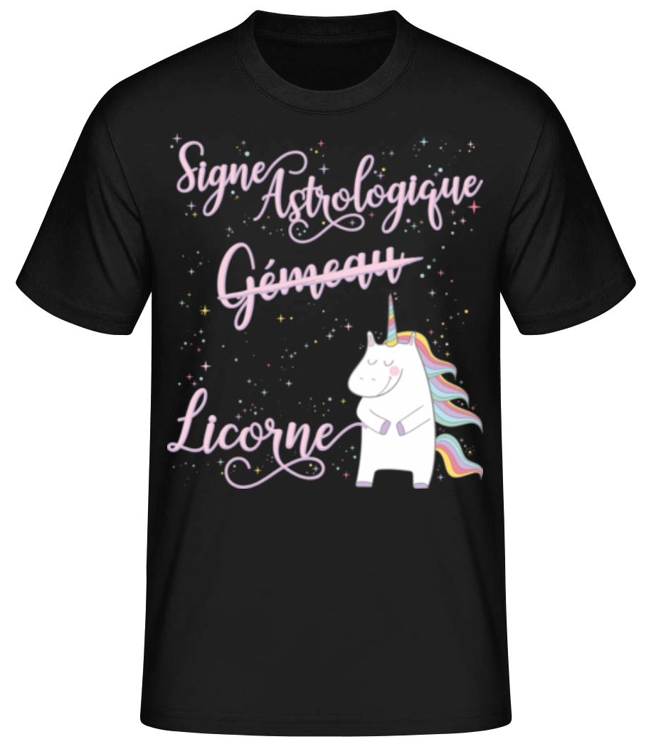 Signe Astrologique Licorne Gémeau · T-shirt standard Homme