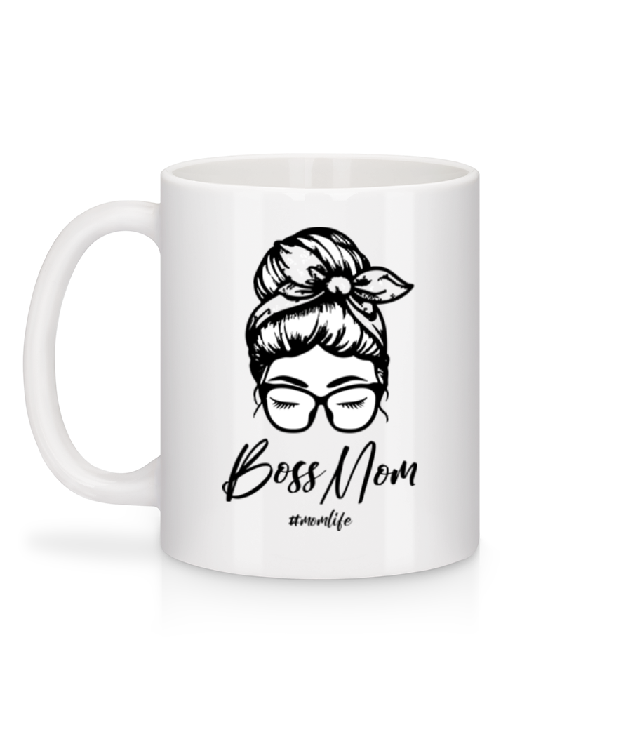 Motiv Boss Mom Momlife - Mug en céramique blanc - Blanc - Derrière