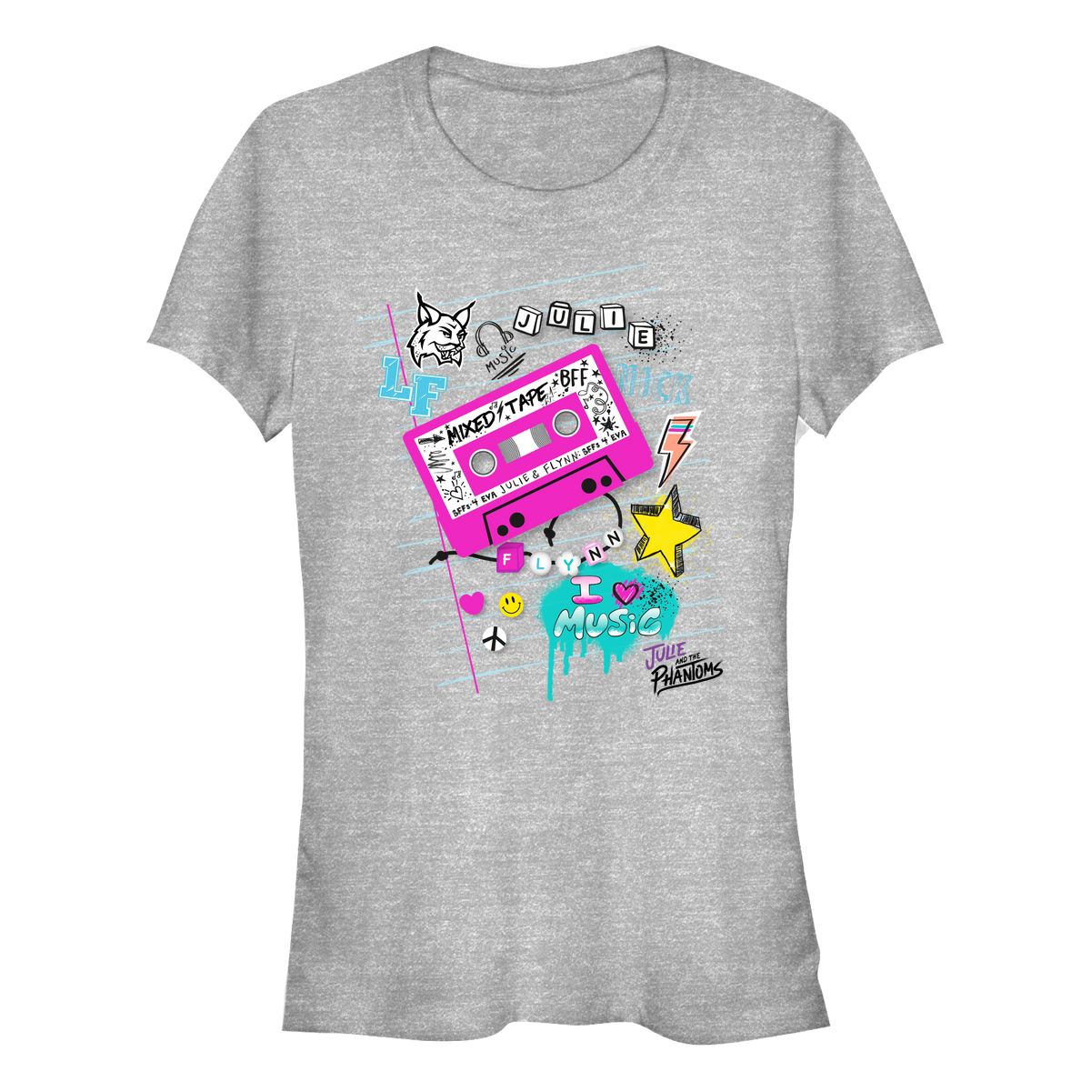 Netflix - Julie And The Phantoms - Tape Deck School Page - Femme T-shirt