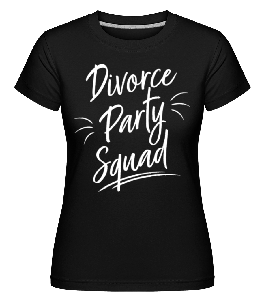 Aperçu: Divorce Party Squad -  T-shirt Shirtinator femme - Noir - Devant