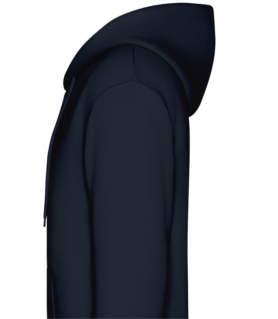 Aperçu: Sweat à capuche zippé bio Unisex - Bleu marine - Gauche