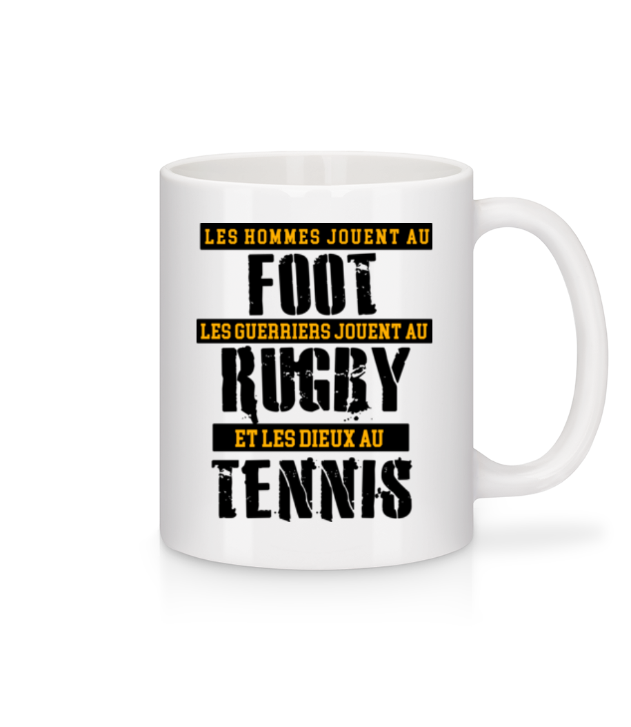 Les Dieux Jouent Au Tennis · Mug en céramique blanc