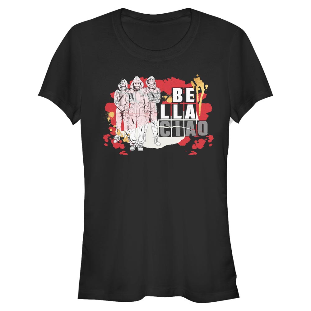Netflix - La casa de papel - Photo de groupe Bella Masked Paint - Femme T-shirt