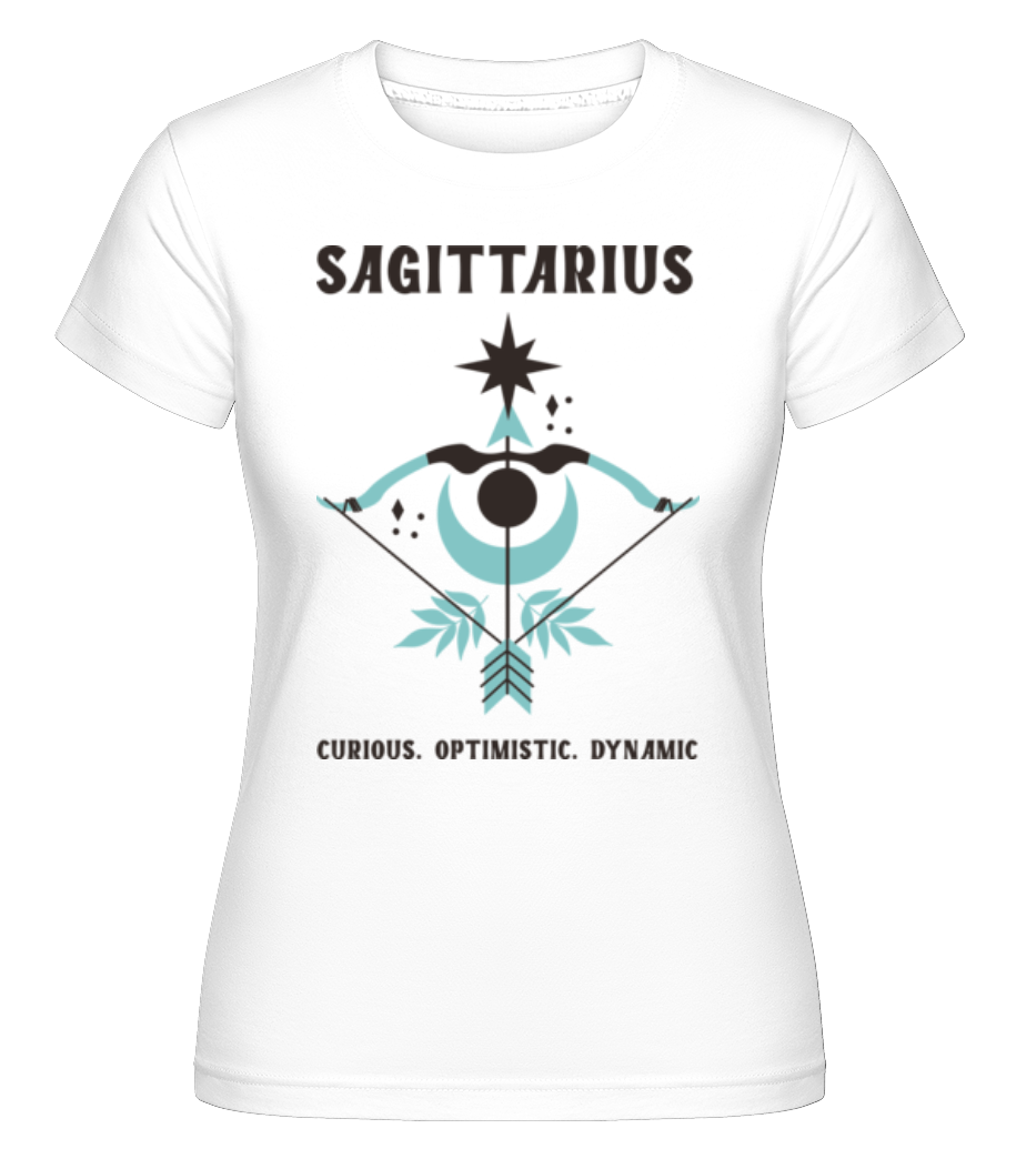 Aperçu: Sagittarius -  T-shirt Shirtinator femme - Blanc - Devant