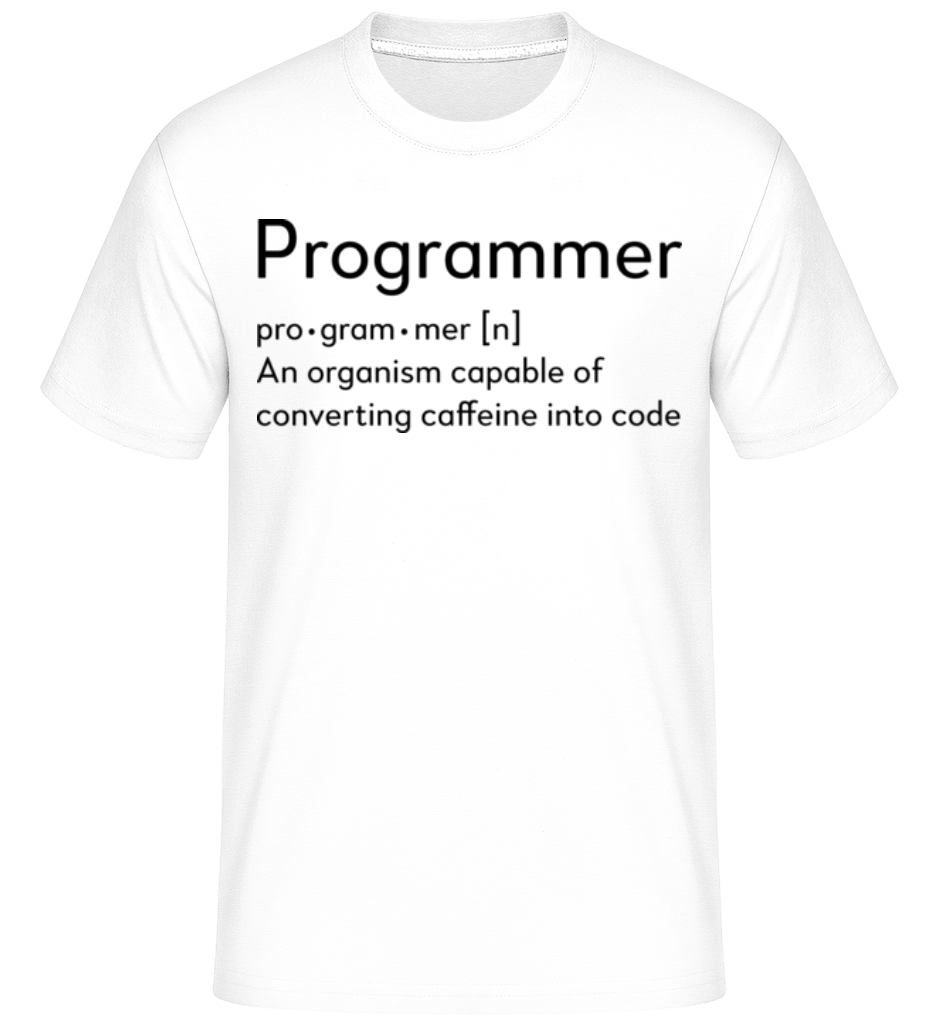 Programmer Definition ·  T-Shirt Shirtinator homme