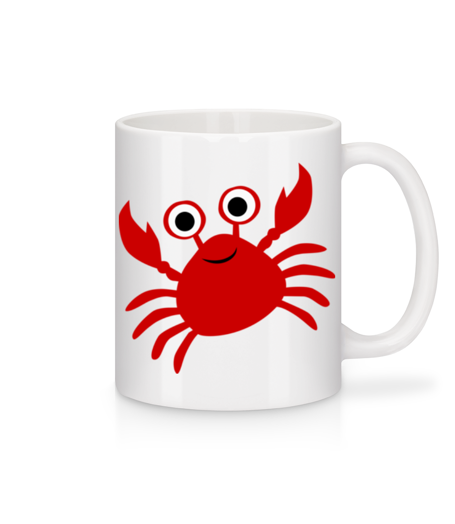 Crabe · Mug en céramique blanc