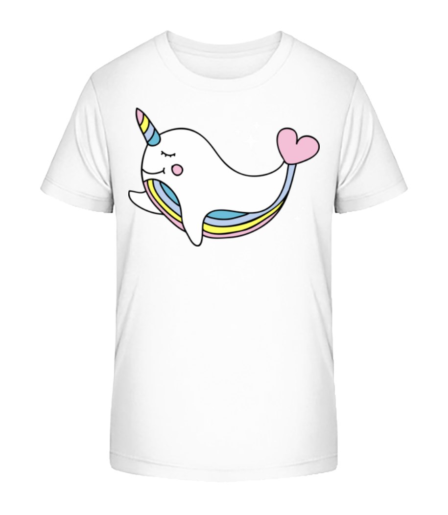 Baleine De Licorne - T-shirt bio Enfant Stanley Stella 2.0 - Blanc - Devant