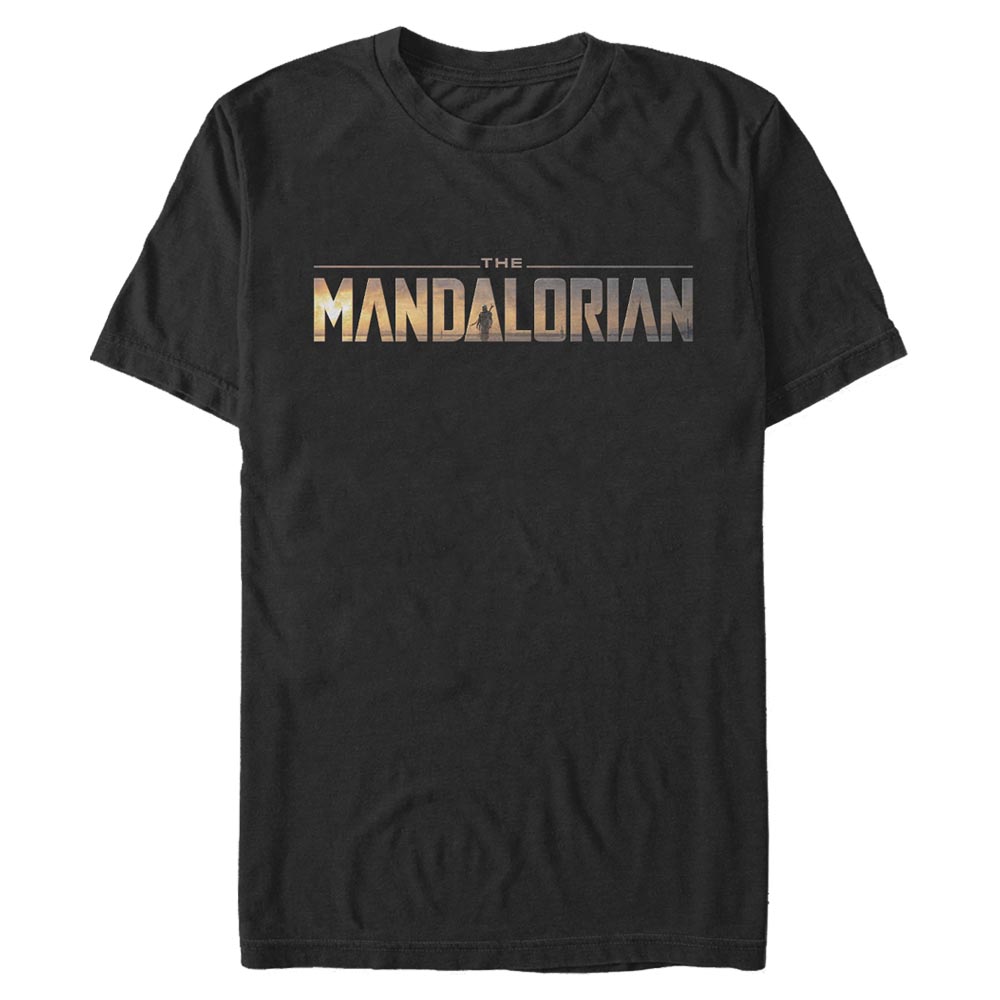 Aperçu: Star Wars - The Mandalorian - Logo Mandalorian - Homme T-shirt - Noir - Devant