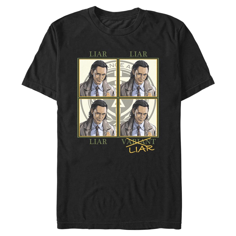 Vorschau: Marvel - Loki - Loki Liar Or Variant - Männer T-Shirt - Schwarz - Vorne