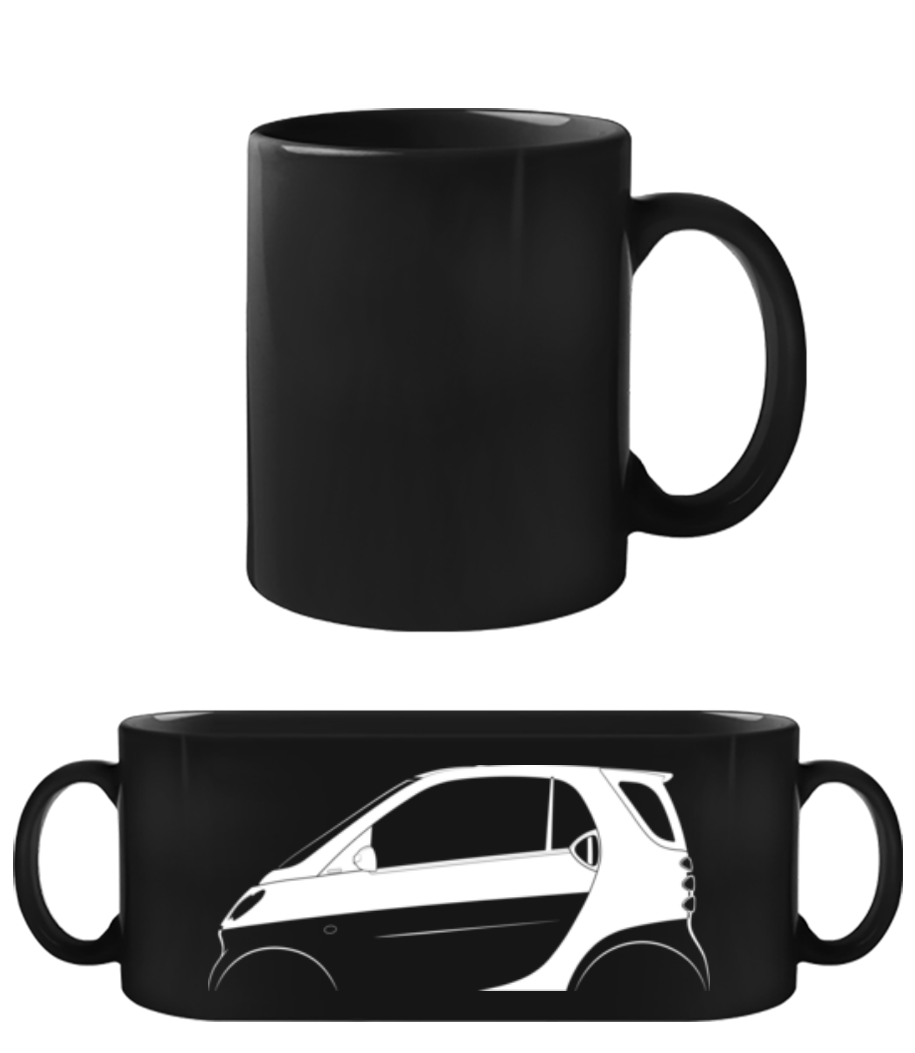 'Smart Fortwo (W451)' Silhouette · Tasse Noire
