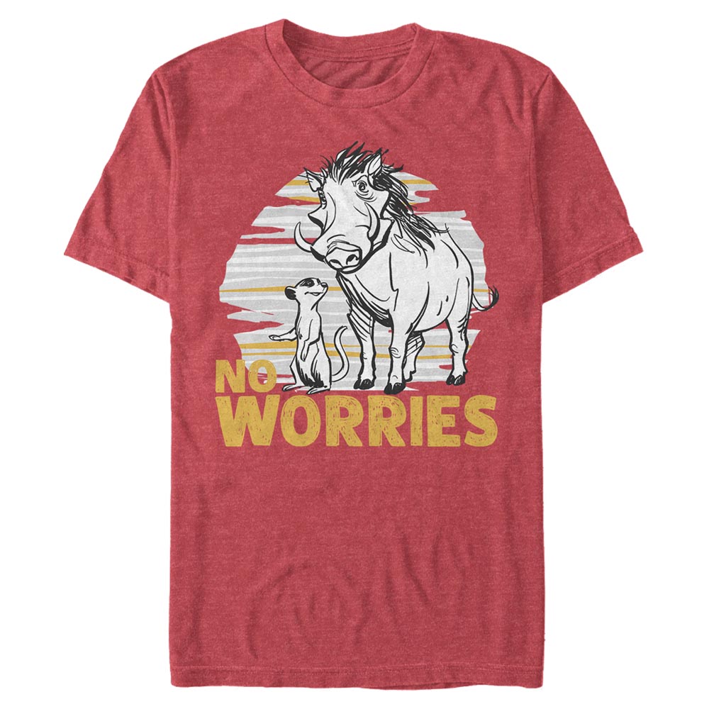 Disney - Le Roi lion - Timon & Pumbaa No Worries Club - Homme T-shirt