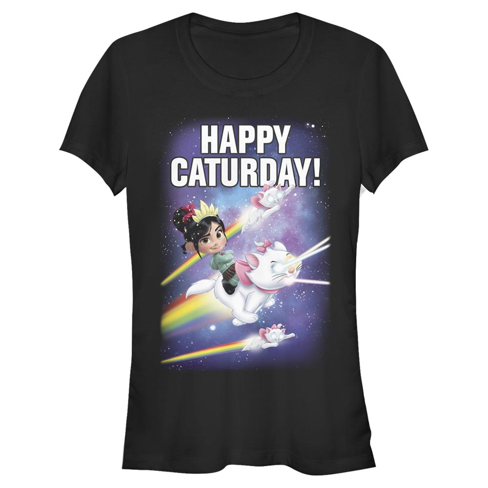 Disney - Les mondes de Ralph - Vanellope Von Schweetz Happy Caturday Stars - Femme T-shirt