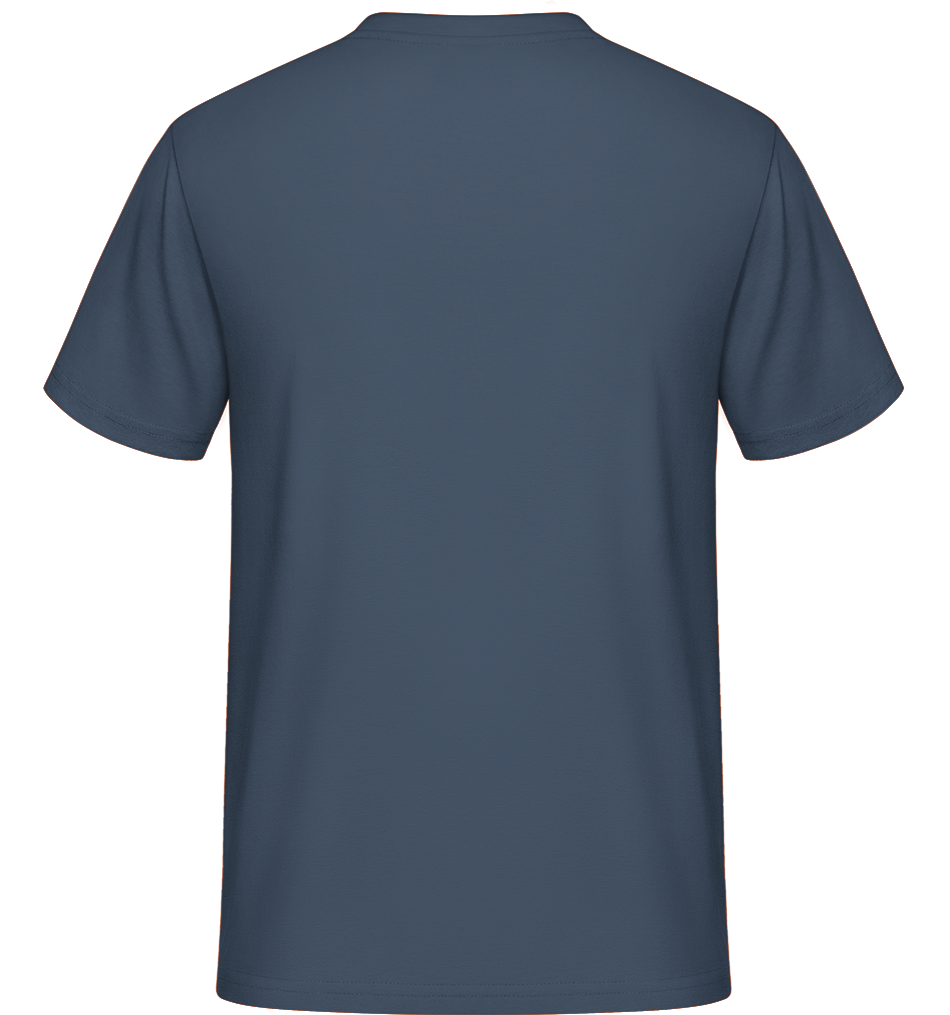 Ours Blanc Comic Ombre -  T-Shirt Shirtinator homme - Bleu denim - Derrière