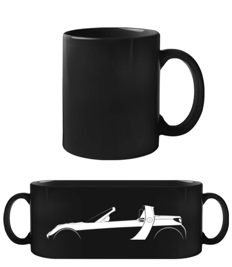 'Smart Roadster' Silhouette · Tasse Noire