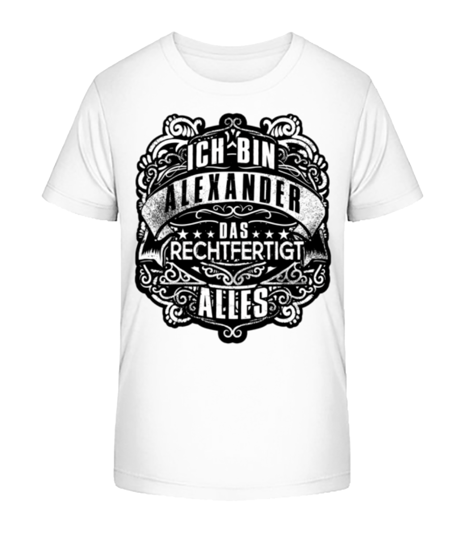 Ich Bin Alexander · Kinder Bio T-Shirt Stanley Stella 2.0
