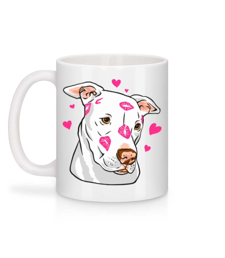 Cute Pitbull - Mug en céramique blanc - Blanc - Derrière
