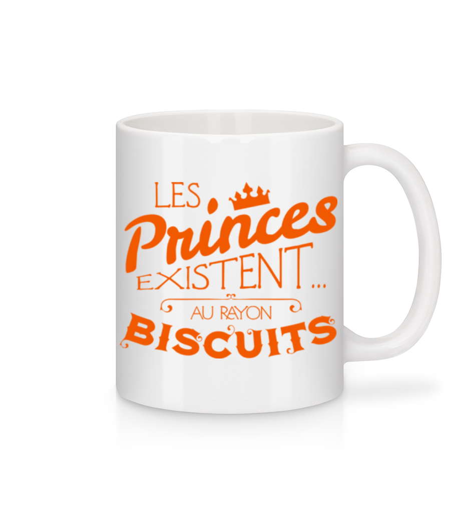 Les Princes Existent - Mug en céramique blanc - Blanc - Devant