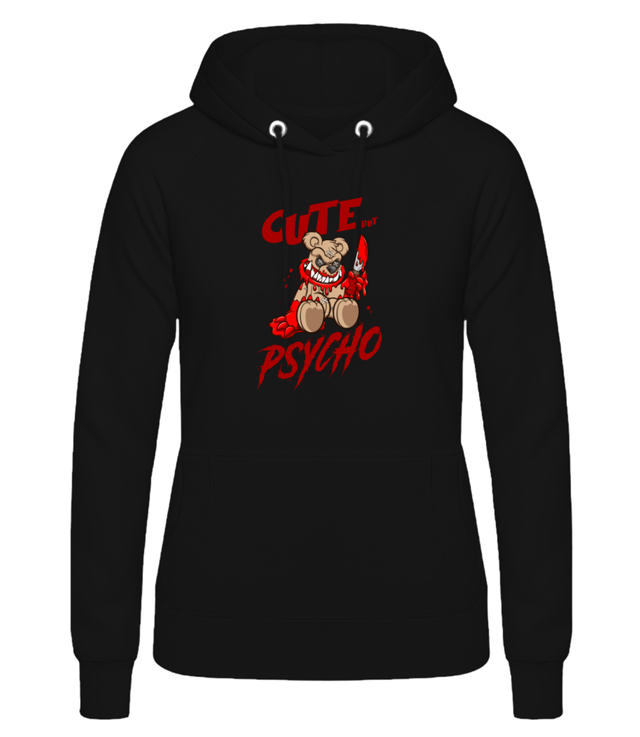 Cute  But Psycho · Sweat à capuche basique pour femme
