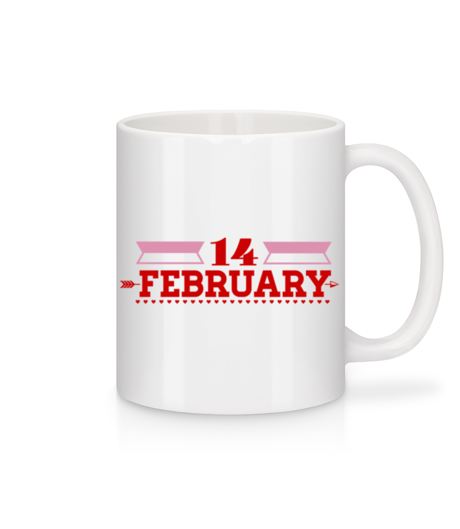 14 February Valentine · Mug en céramique blanc
