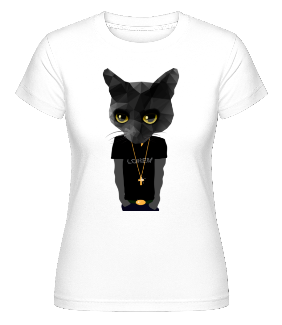Gangsta De Chat De Polygone ·  T-shirt Shirtinator femme