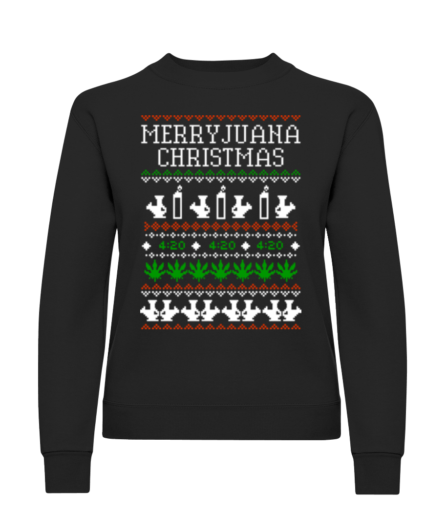 Merryjuana Christmas · Sweatshirt Femme
