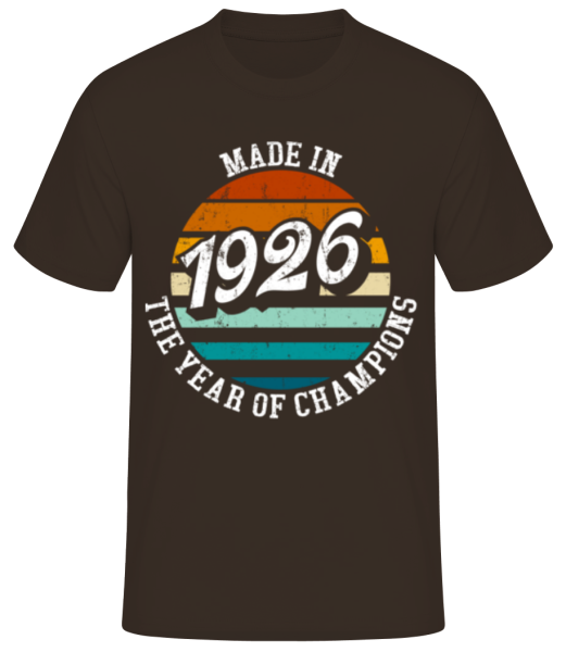 1926 The Year Of Champions - T-shirt standard Homme - Marron - Devant