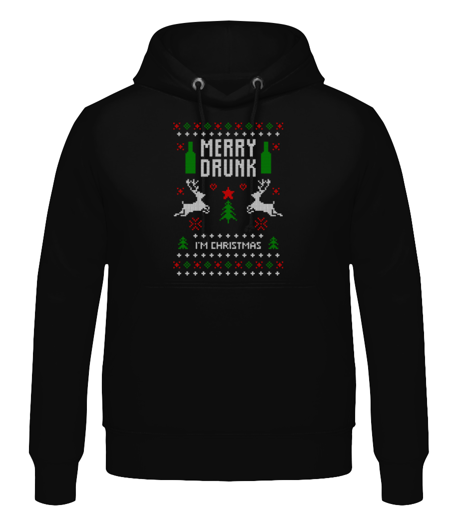 Merry Drunk I Am  Christmas · Sweat à capuche Homme