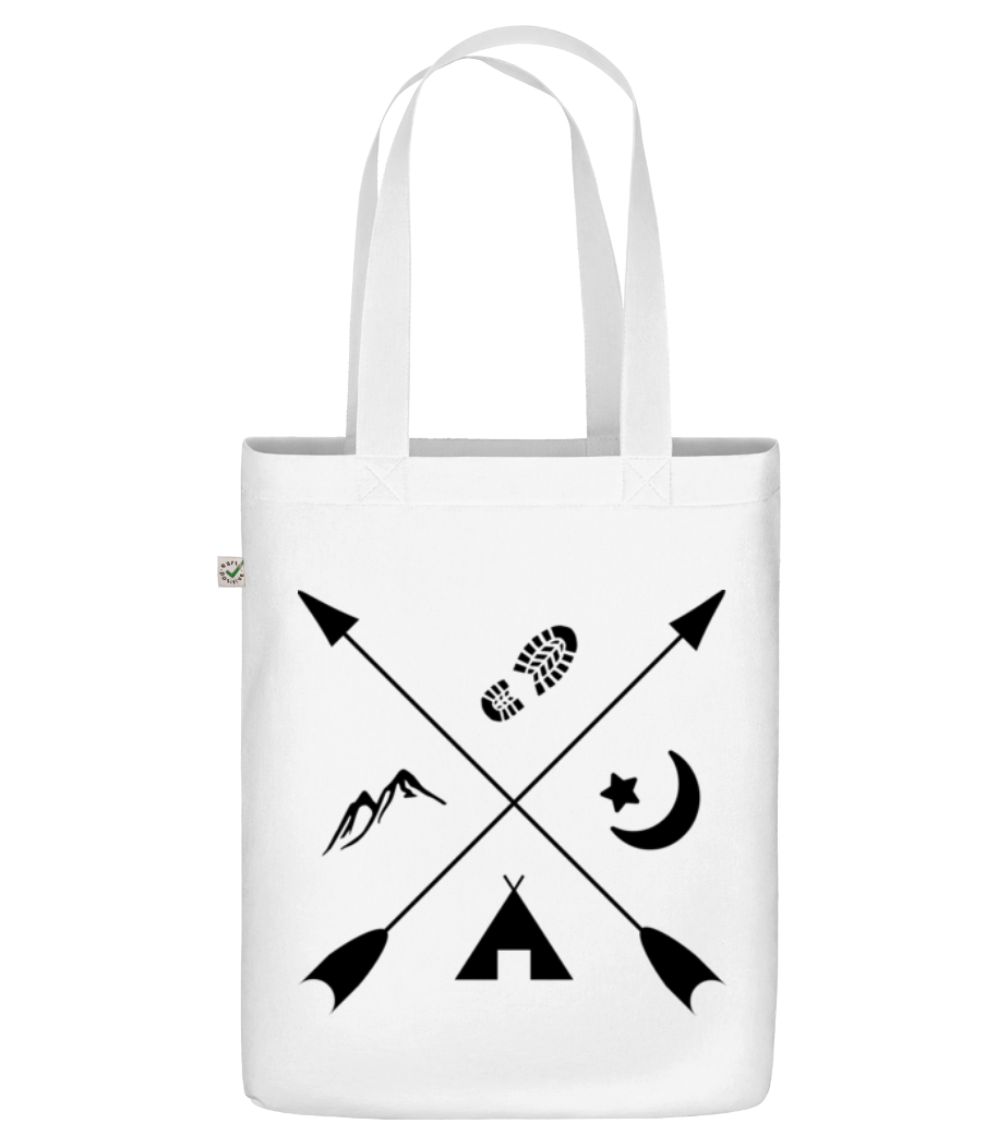 Hipster Pfeile · Sac en toile bio