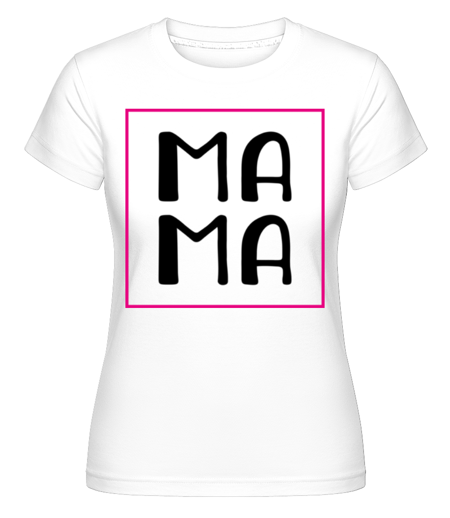 Ma Ma -  T-shirt Shirtinator femme - Blanc - Devant