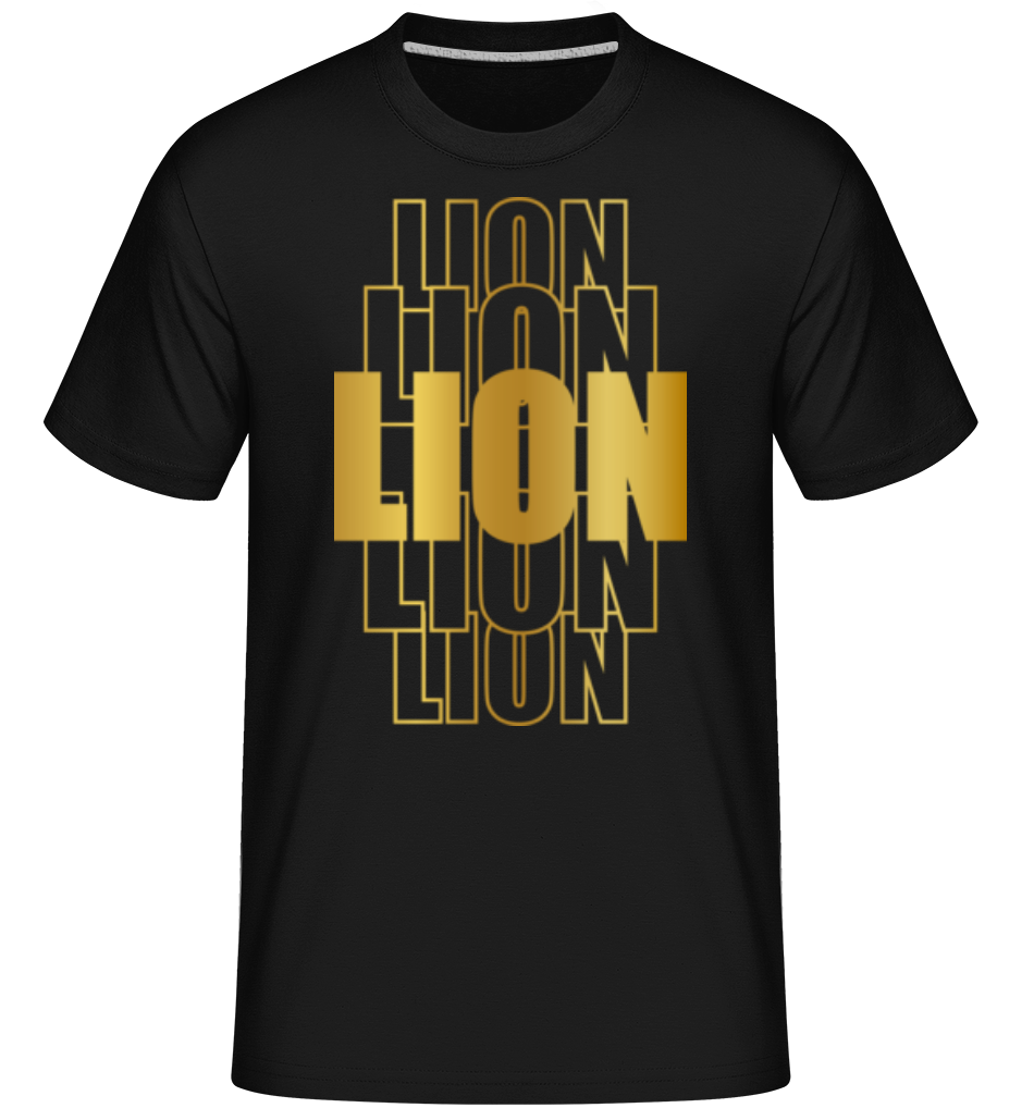 Écriture Doré Astrologique Lion ·  T-Shirt Shirtinator homme