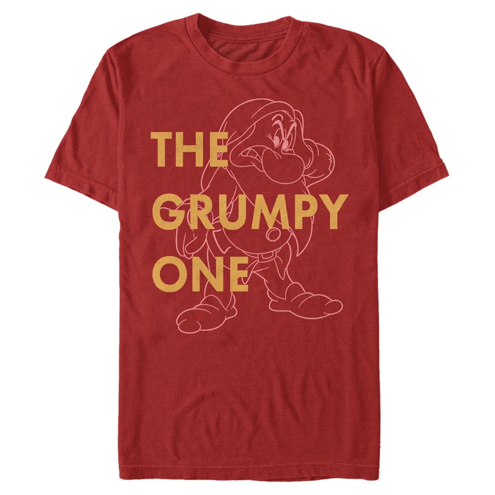 Disney - Blanche-Neige et les Sept Nains - Rejpal One Dwarf - Homme T-shirt - Rouge - Devant