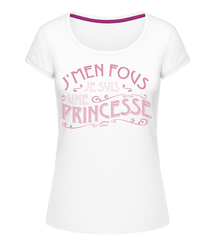 Je Suis Une Princesse · T-shirt col en U Femme