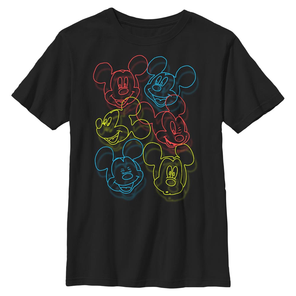 Disney - Mickey Mouse - Mickey Mouse Neon Heads - Enfant T-shirt