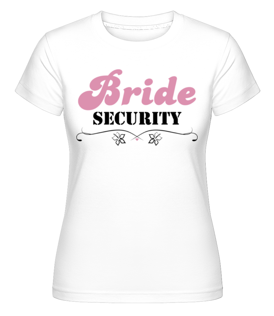 Aperçu: Bride Security Flowers -  T-shirt Shirtinator femme - Blanc - Devant