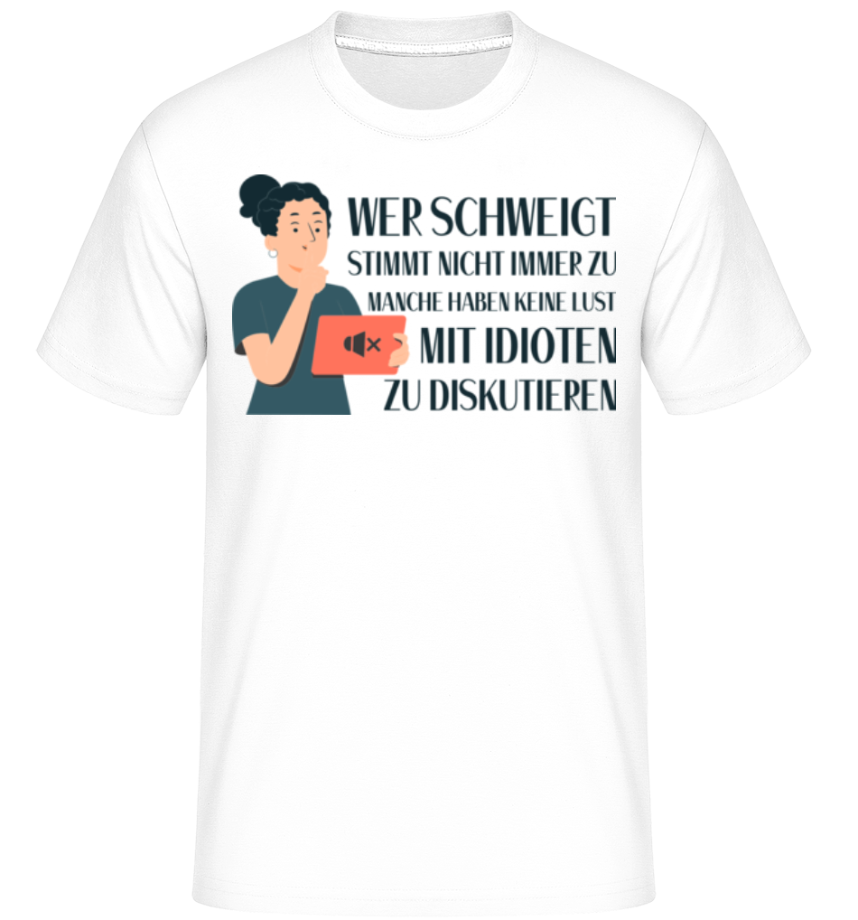 Nicht Mit Idioten Diskutieren · Shirtinator Männer T-Shirt